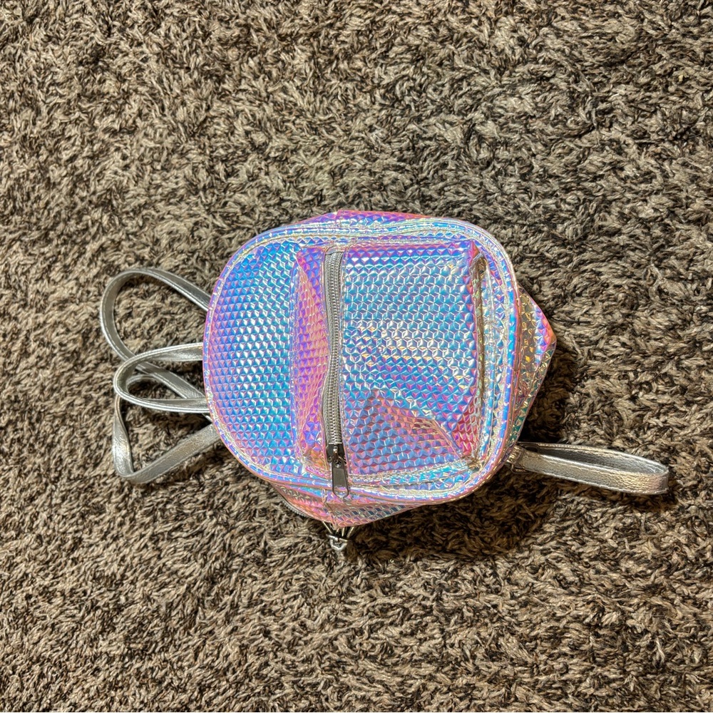 Holographic Mini Backpack